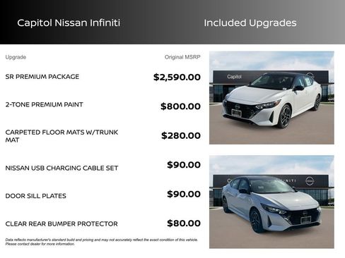 New 2025 Nissan Sentra SR w/ SR Premium Package image 3