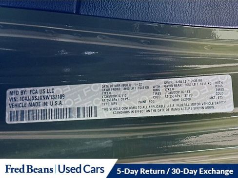 Used 2022 Jeep Wrangler Unlimited Rubicon w/ Xtreme Recon 35" Tire Package image 33