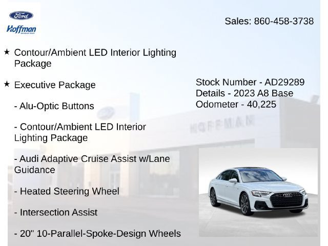 Used 2023 Audi A8 L 3.0T w/ Comfort Plus Package AWD/4WD image 10
