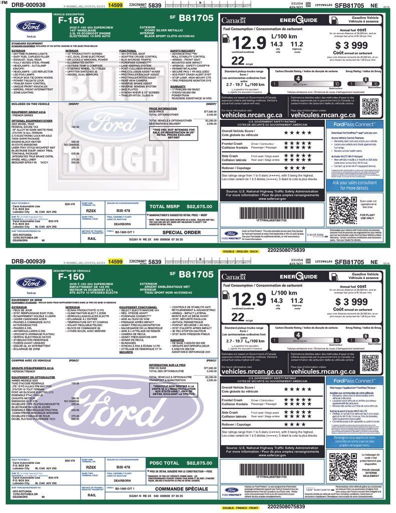 Used 2025 Ford F150 Tremor w/ Tow/Haul Package AWD/4WD image 10