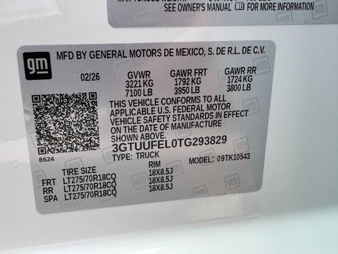 New 2026 GMC Sierra 1500 AT4X w/ LPO, Black Badging Package image 21