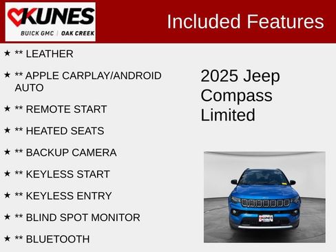 Used 2025 Jeep Compass Limited AWD/4WD image 2