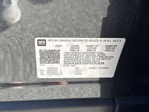 Used 2023 Chevrolet Equinox LT w/ LPO, Floor Liner Package FWD image 32