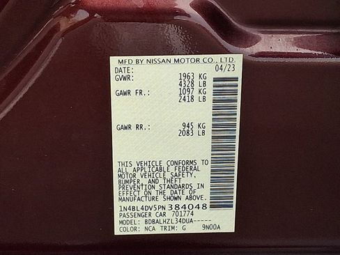 Used 2023 Nissan Altima 2.5 SV FWD image 26