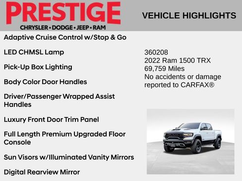 Used 2022 RAM 1500 TRX w/ TRX Level 2 Equipment Group AWD/4WD image 6