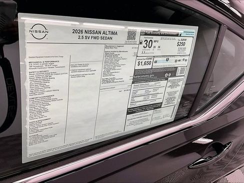 New 2026 Nissan Altima 2.5 SV FWD image 39