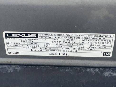 Used 2021 Lexus ES 350 w/ Premium Package image 59