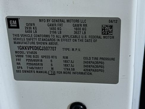 Used 2012 GMC Acadia SLE AWD/4WD image 36