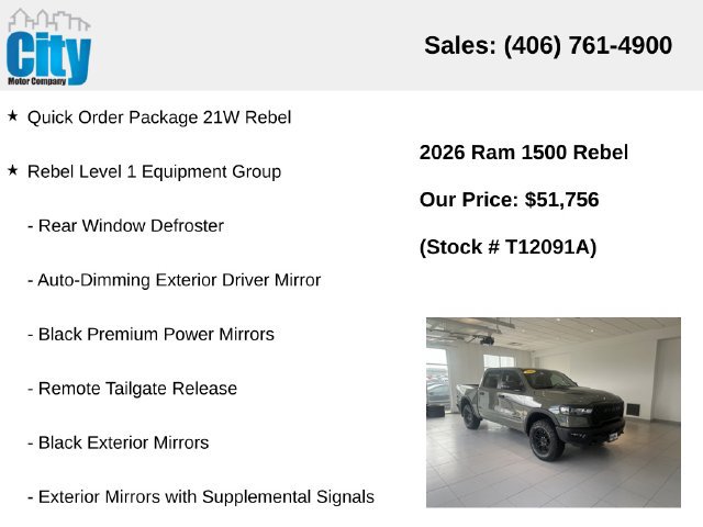 Used 2026 RAM 1500 Rebel w/ Bed Utility Group AWD/4WD image 6