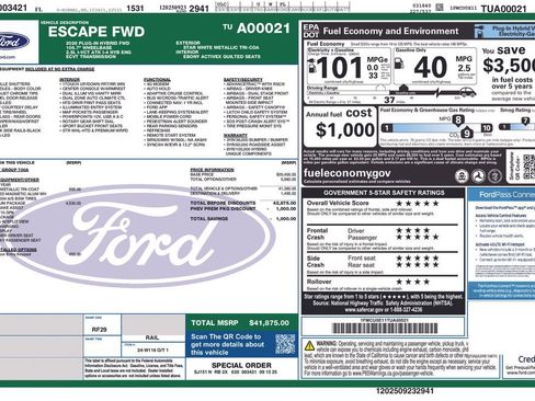 New 2026 Ford Escape SE w/ PHEV Premium Package image 10