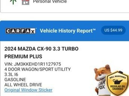 Used 2024 MAZDA CX-90 3.3 Turbo w/ Premium Plus Pkg image 4