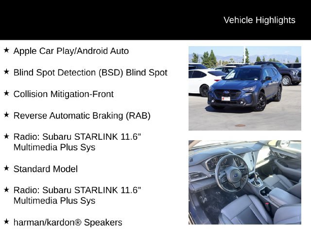 Used 2024 Subaru Outback Onyx Edition XT AWD/4WD image 3