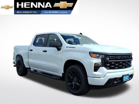 New 2026 Chevrolet Silverado 1500 Custom w/ Turbomax Blackout Package RWD image 1