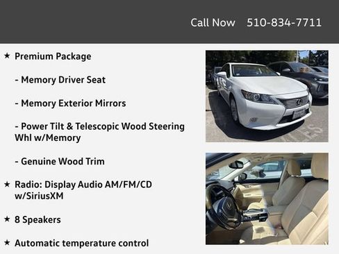Used 2015 Lexus ES 350 w/ Premium Package FWD image 4
