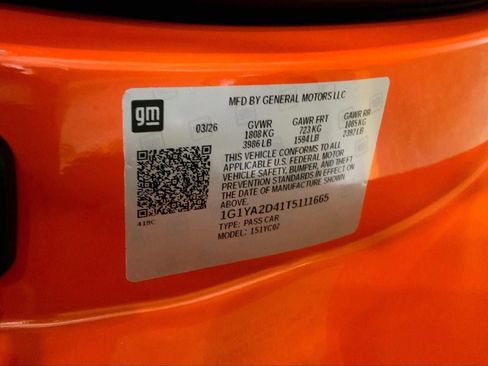New 2026 Chevrolet Corvette Stingray Coupe w/ 1LT RWD image 12