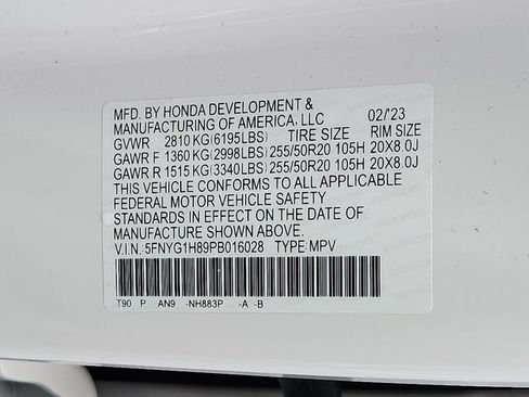 Certified 2023 Honda Pilot Elite image 27