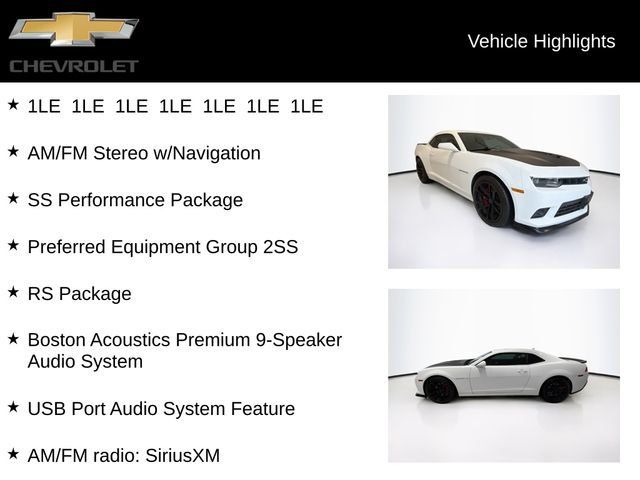 Used 2014 Chevrolet Camaro SS w/ SS Performance Package RWD image 5
