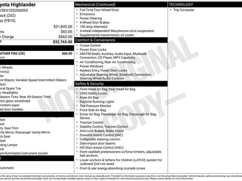 Used 2013 Toyota Highlander 4WD w/ Cold Weather Pkg image 6