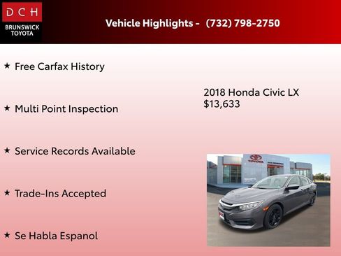 Used 2018 Honda Civic LX image 4