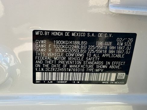 Certified 2026 Honda HR-V Sport image 34