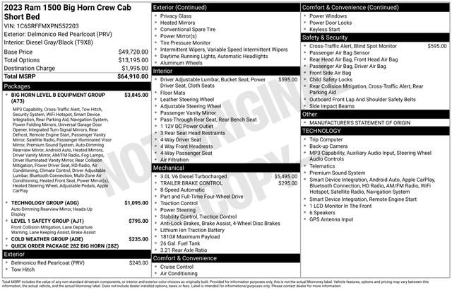 Used 2023 RAM 1500 Big Horn AWD/4WD image 13