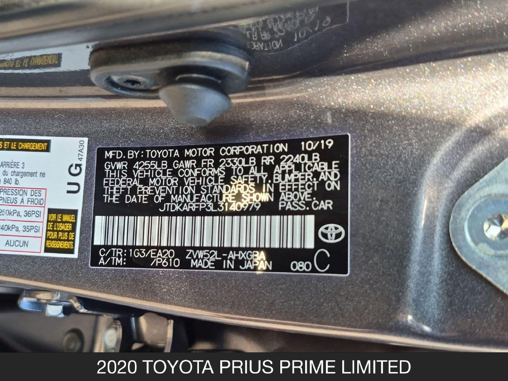Used 2020 Toyota Prius Prime Limited w/ Carpet Mat Package FWD image 25