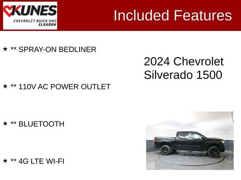 Used 2024 Chevrolet Silverado 1500 LT Trail Boss w/ LPO, Dark Essentials Package AWD/4WD image 3