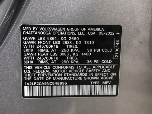 Used 2022 Volkswagen Atlas SE image 49