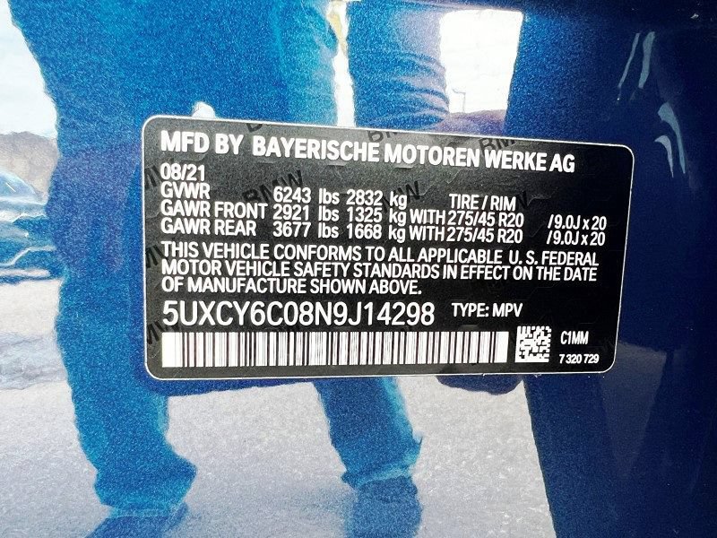 Used 2022 BMW X6 xDrive40i w/ M Sport Package AWD/4WD image 42