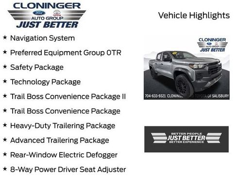 Used 2024 Chevrolet Colorado Trail Boss w/ Technology Package AWD/4WD image 3