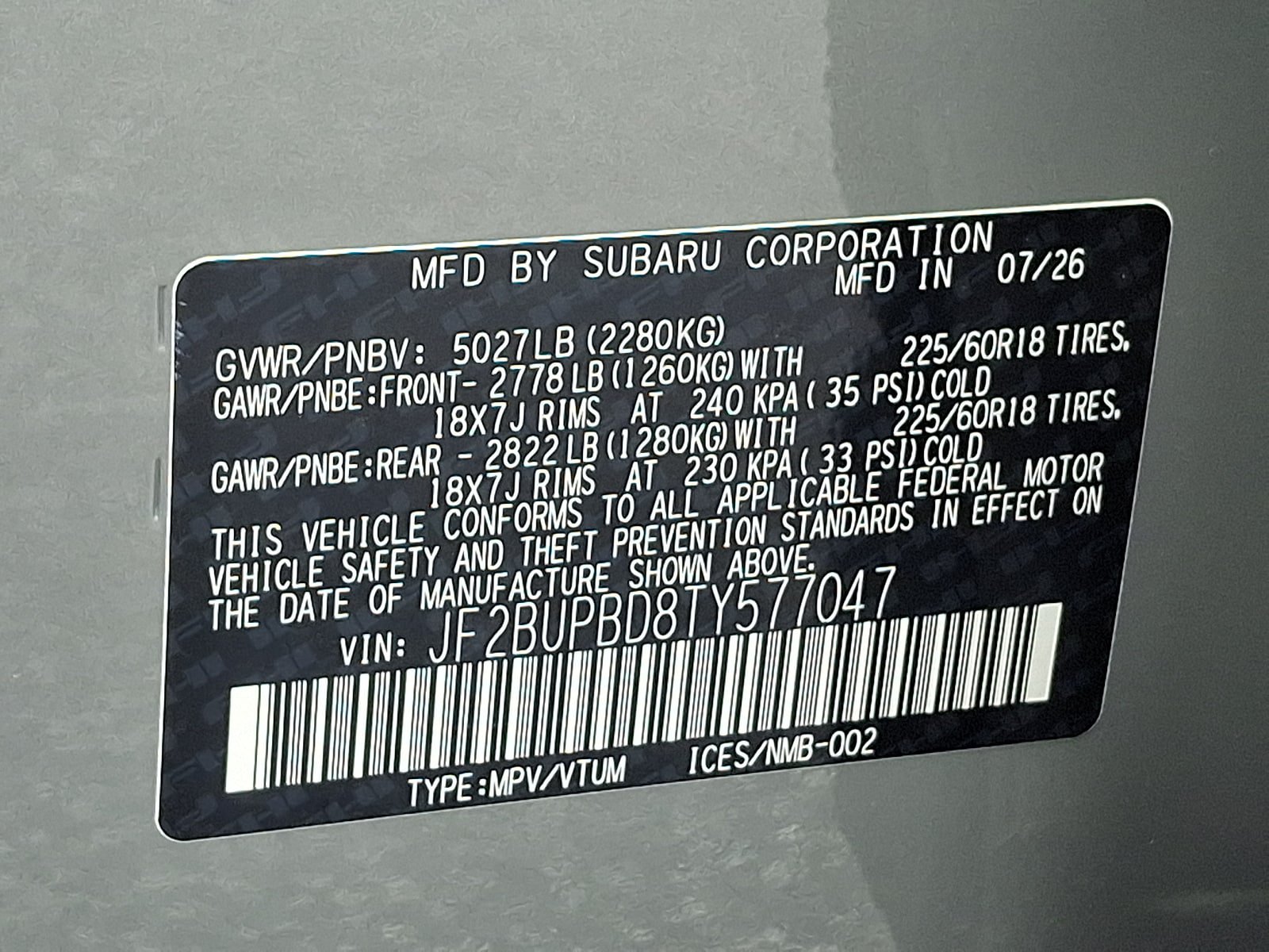 New 2026 Subaru Outback Premium AWD/4WD image 18