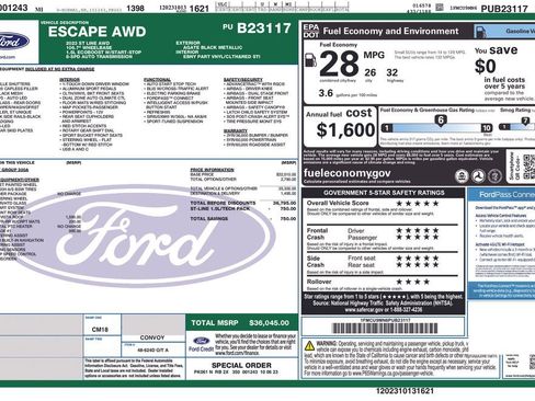 Certified 2023 Ford Escape ST-Line image 37