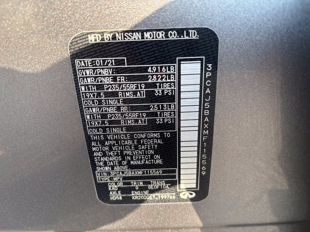 Used 2021 INFINITI QX50 Luxe FWD image 23