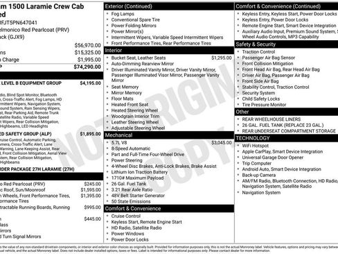 Certified 2023 RAM 1500 Laramie AWD/4WD image 42