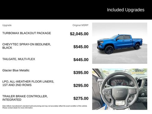 Used 2024 Chevrolet Silverado 1500 Custom Trail Boss w/ Turbomax Blackout Package AWD/4WD image 7