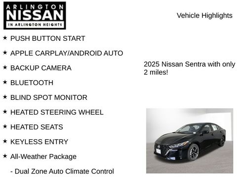 New 2025 Nissan Sentra SV w/ All-Weather Package image 8