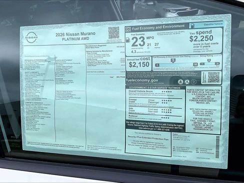 New 2026 Nissan Murano Platinum AWD/4WD image 20