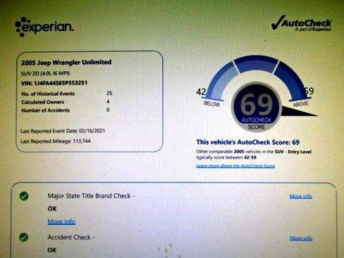 Used 2005 Jeep Wrangler Unlimited Sport image 9