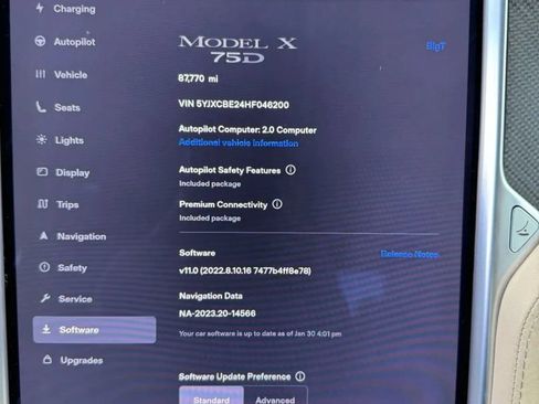 Used 2017 Tesla Model X 75D AWD/4WD image 4