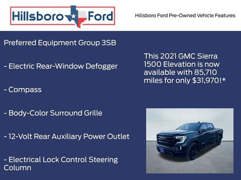 Used 2021 GMC Sierra 1500 Elevation image 9