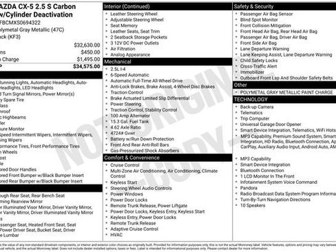 Used 2025 MAZDA CX-5 Carbon Edition AWD/4WD image 6