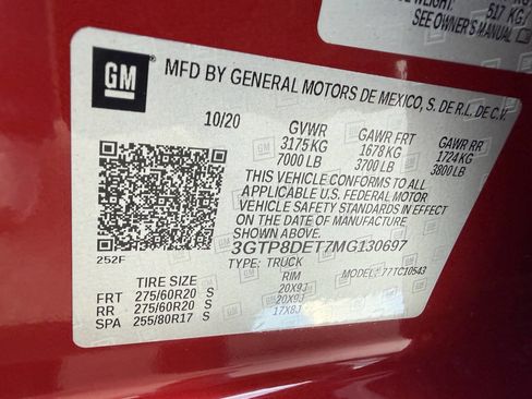 Used 2021 GMC Sierra 1500 SLT RWD image 34