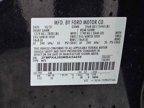 Used 2021 Ford Edge SEL w/ Cargo Accessory Package AWD/4WD image 17