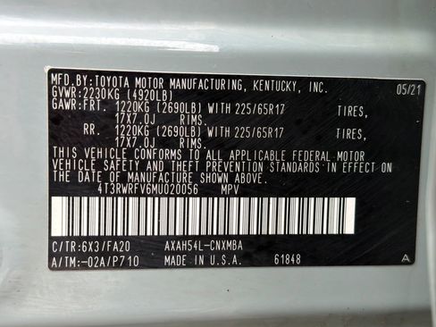 Used 2021 Toyota RAV4 XLE w/ Convenience Package AWD/4WD image 52