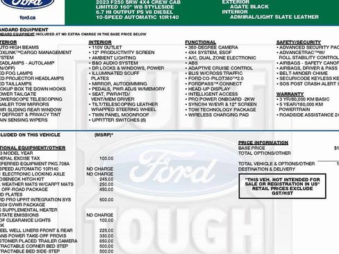 Used 2023 Ford F250 Limited w/ FX4 Off-Road Package image 3