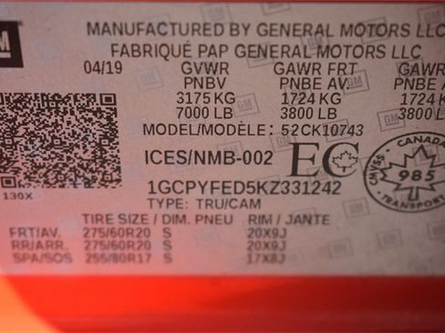 Used 2019 Chevrolet Silverado 1500 LT Trail Boss image 38