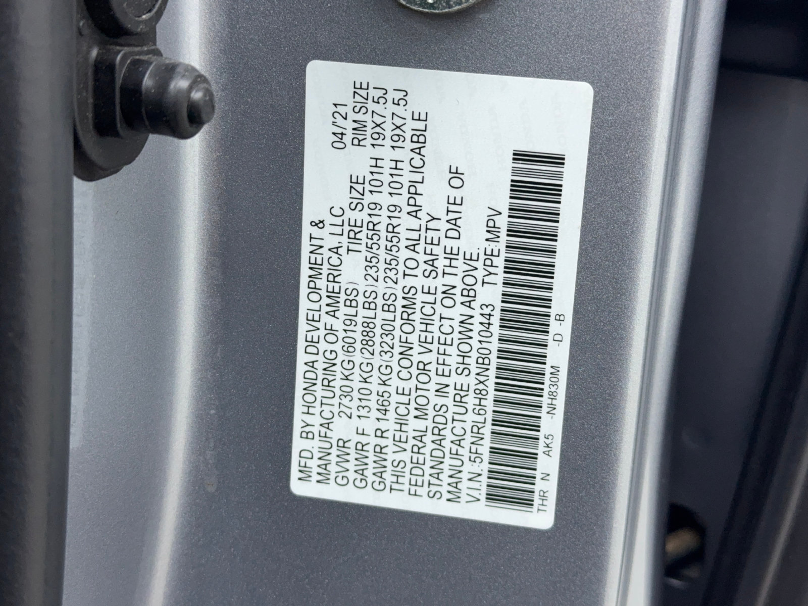 Used 2022 Honda Odyssey Touring image 55