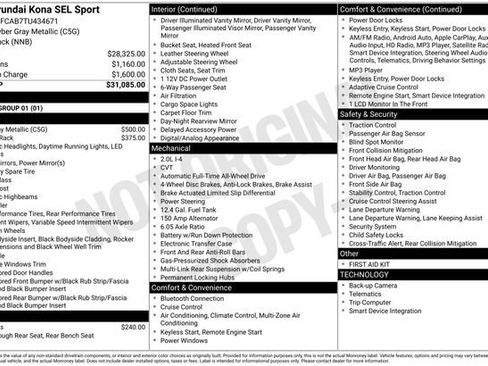 New 2026 Hyundai Kona SEL Sport AWD/4WD image 44