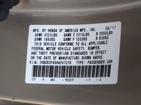Used 2017 Honda Accord EX-L image 39