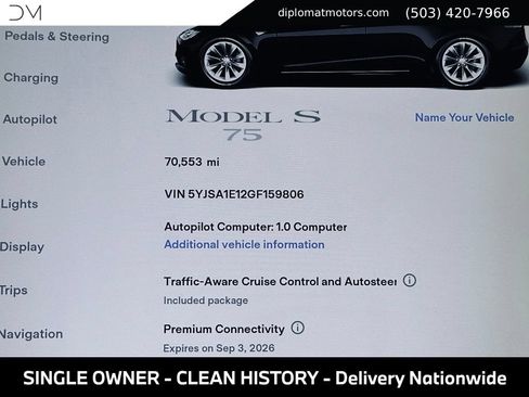 Used 2016 Tesla Model S 75 RWD image 32